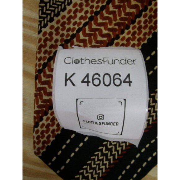 VINTAGE Yves Saint Laurent Neck Tie Silk Printed Formal Logo Designer* - Picture 9 of 9